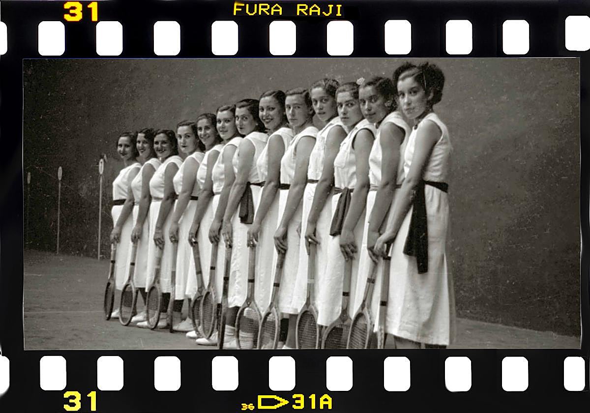 Eibarko raketistak Donostian 1938 urtean. XX. mendeko lehen erdian ospe handia izan zuten.