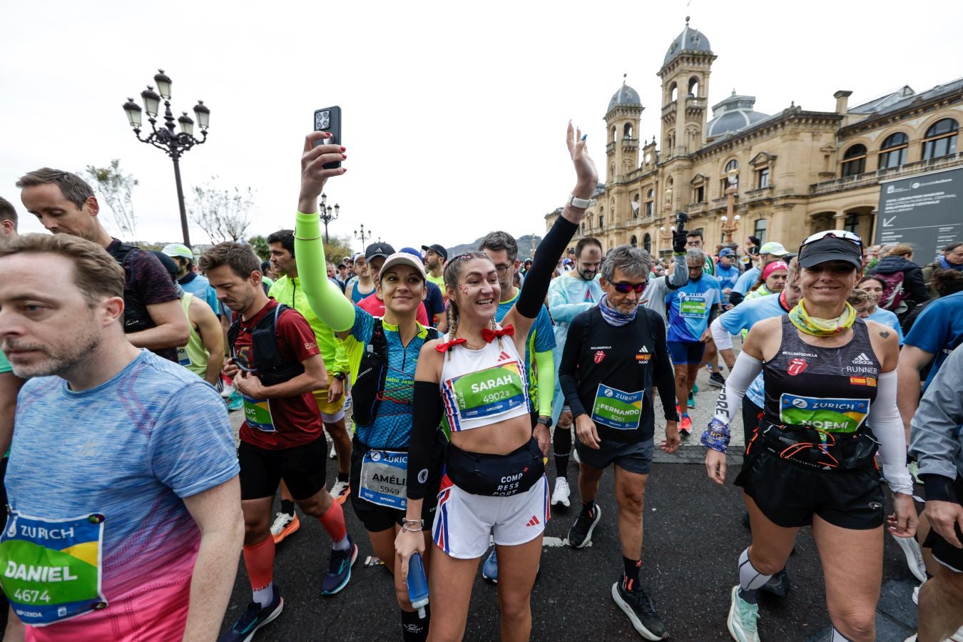 Los 42 kilómetros de la Zurich Maratón, en imágenes
