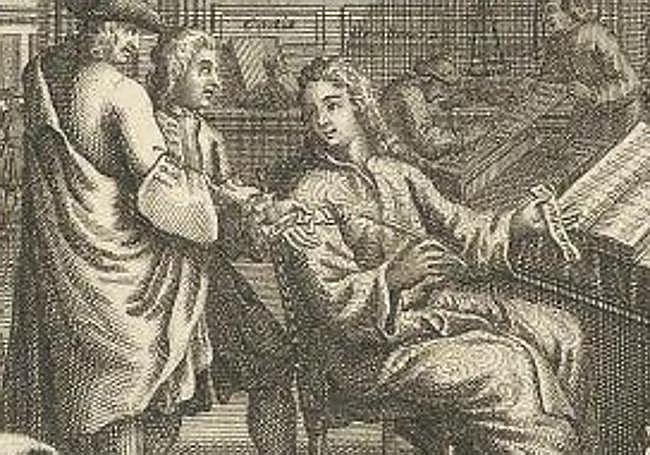 Grabado para el 'Tratado de Comercio' mostrando a unos comerciantes de finales del siglo XVII) (1)