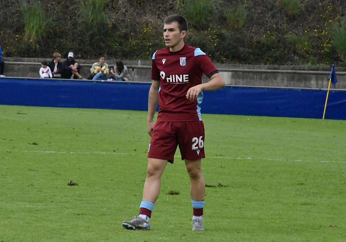 El beasaindarra Xabier Monreal fue titular en el choque ante el Gernika de la última jornada.