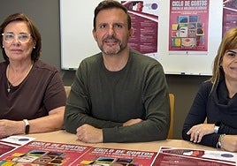 Representantes municipales y de la Mancomunidad de San Marcos en la presentación en el Consistorio.