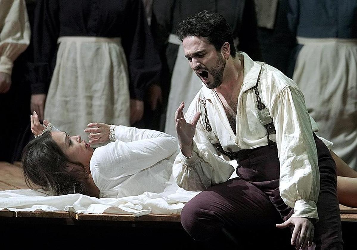 Anduaga, durante una actuación en mayo