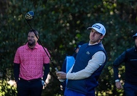 Joseba Torres acaba el swing en el reciente campeonato de España celebrado en el club Mediterráneo.