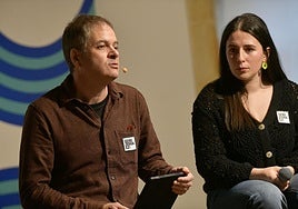 Beñat Gaztelurrutia, durante la presentación de la programación y el catálogo de la 60 Durangoko Azoka.