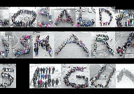 'Tolosaldean euskarak 365 egun' esaldia osatu zuten 365an.