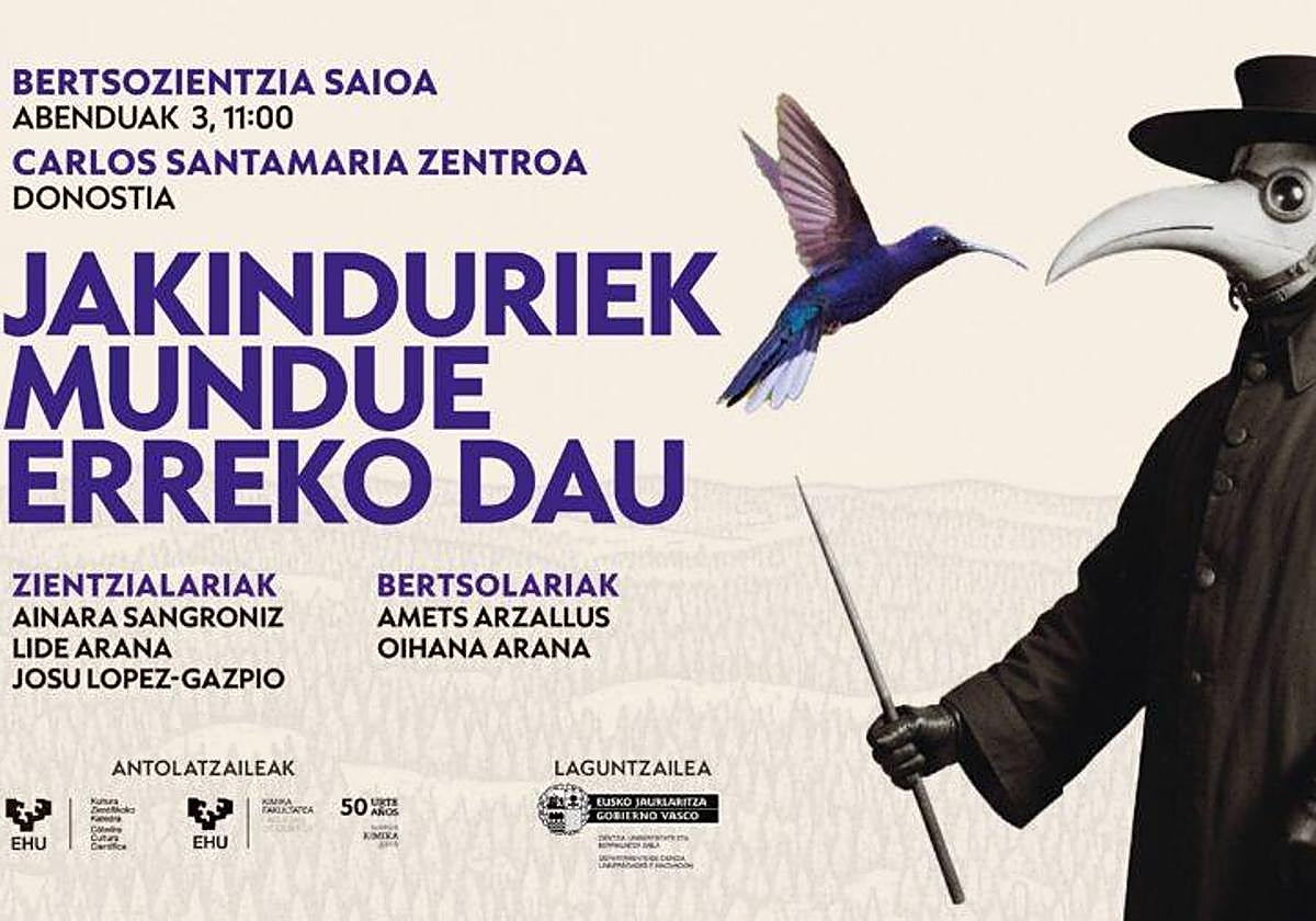 Kimika eta bertsoak uztartuko ditu 'Jakinduriek mundue erreko dau' ekimenak