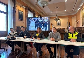 José Mª Lumbreras, Andoni Urdangarin, Cristina Laborda, Iñigo Bergés y Juanjo Aizpiolea.