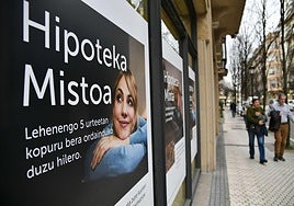 Los guipuzcoanos han firmado 48 hipotecas menos que en septiembre del año pasado.