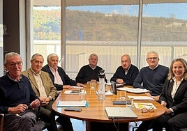 Los antiguos presidentes reunidos.