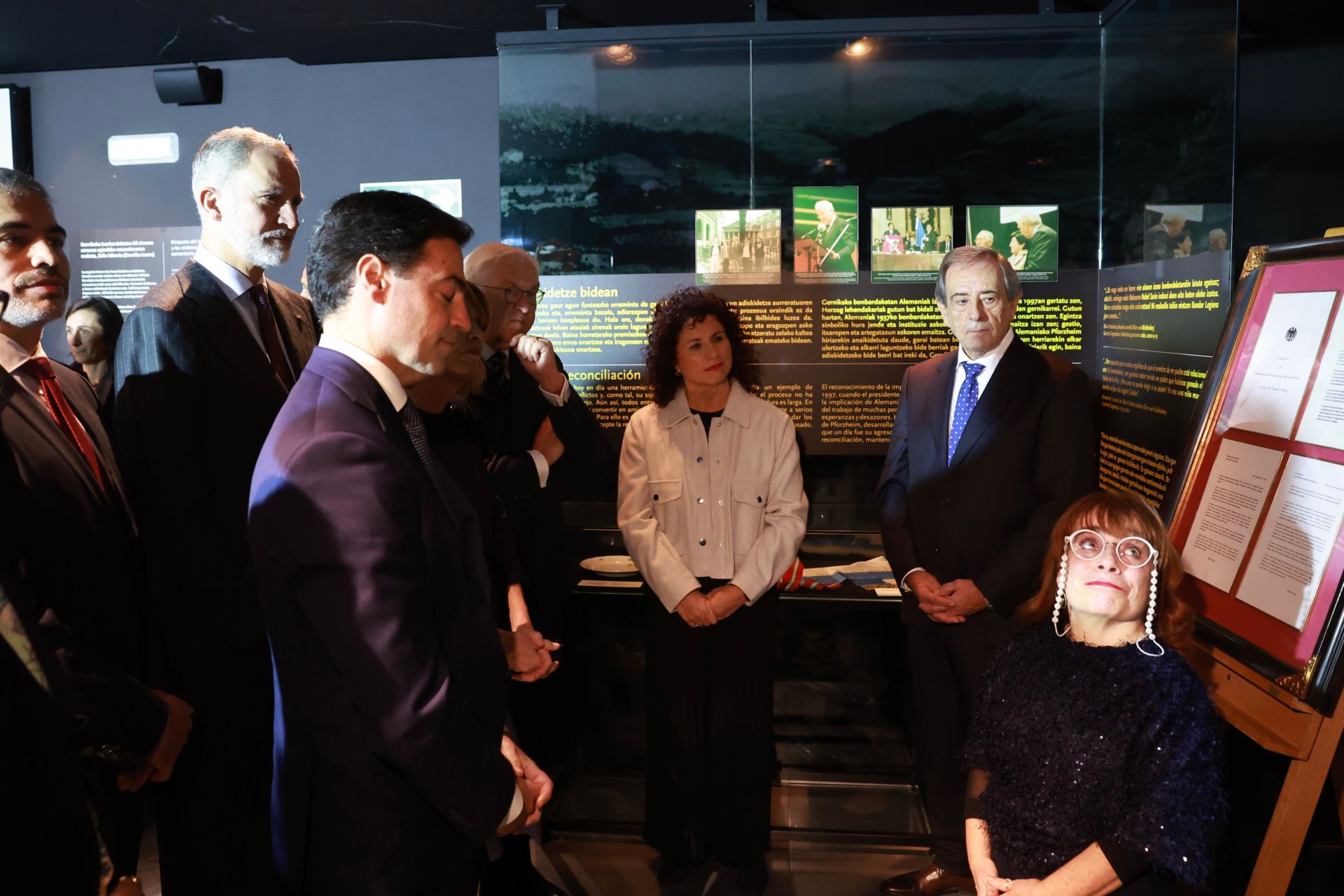 El Rey y el presidente de Alemania visitan Gernika