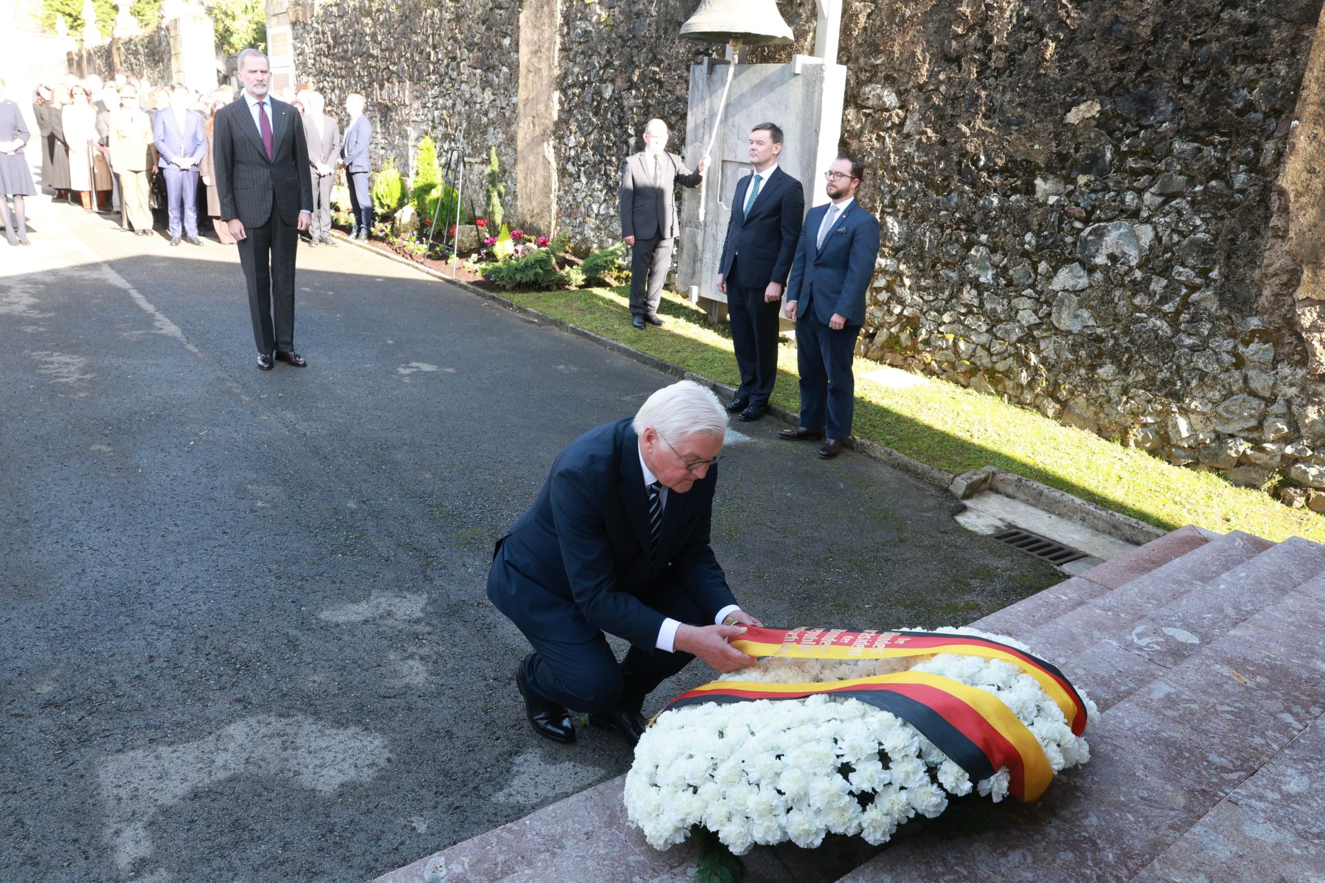 El Rey y el presidente de Alemania visitan Gernika