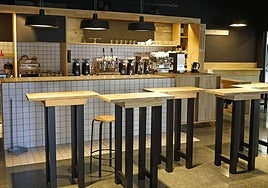 Imagen del interior de la cafetería TABA, que cierra este lunes de manera indefinida.