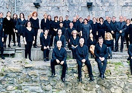 Las corales Oroith y Hodeiertz, en una imagen de una colaboración de hace algunos años.