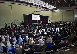 Acto de clausura del VIII Congreso del sindicato estudiantil.