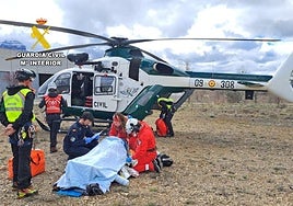 Rescate realizado por la Guardia Civil.