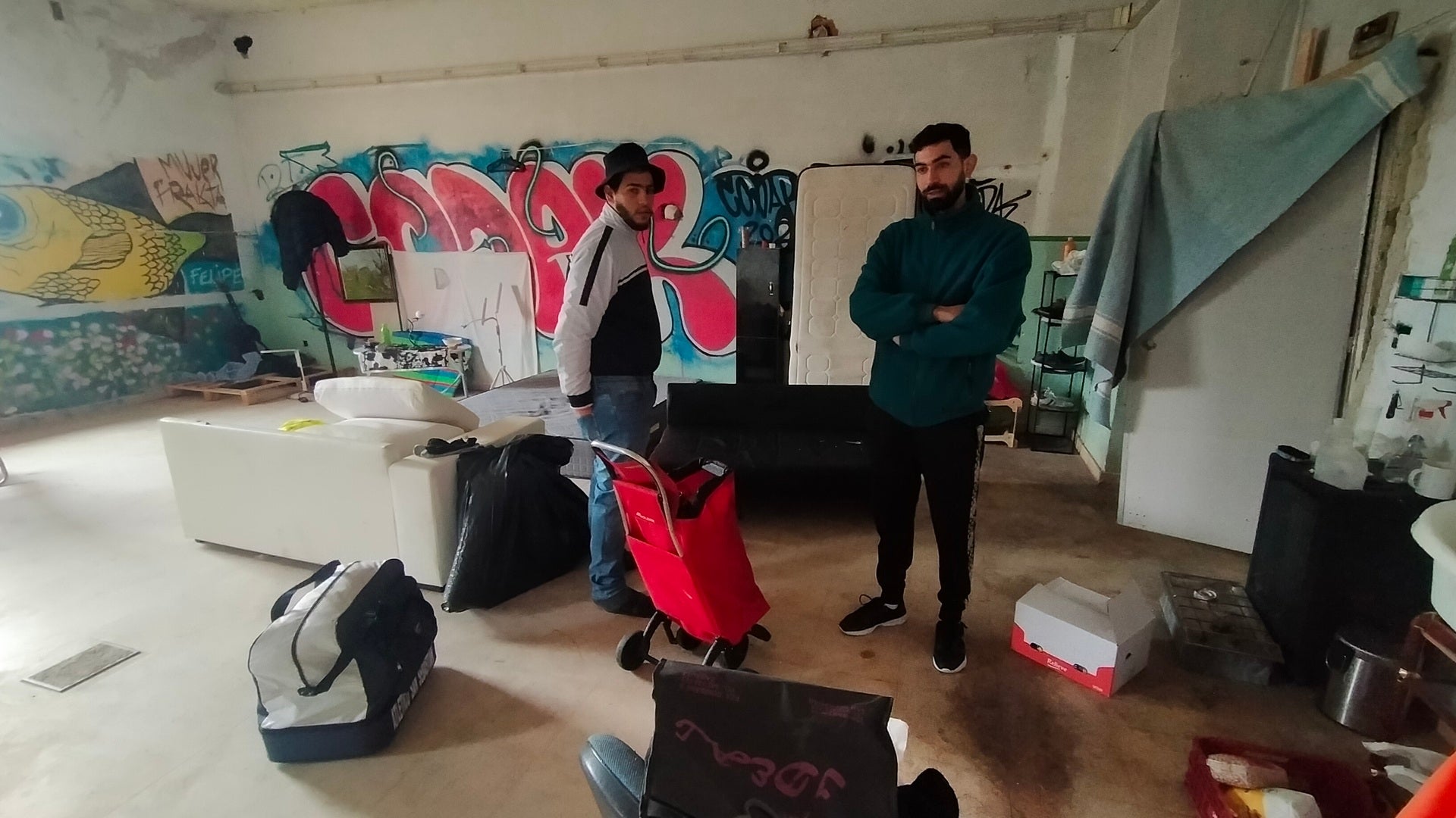 Así está el edificio okupado de Martutene que será desalojado mañana