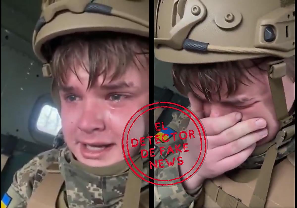 Dos imágenes del vídeo realizado con inteligencia artificial.