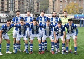 El once beasaindarra elegido por Arruabarrena para medirse al Alfaro el pasado sábado en el Loinaz.