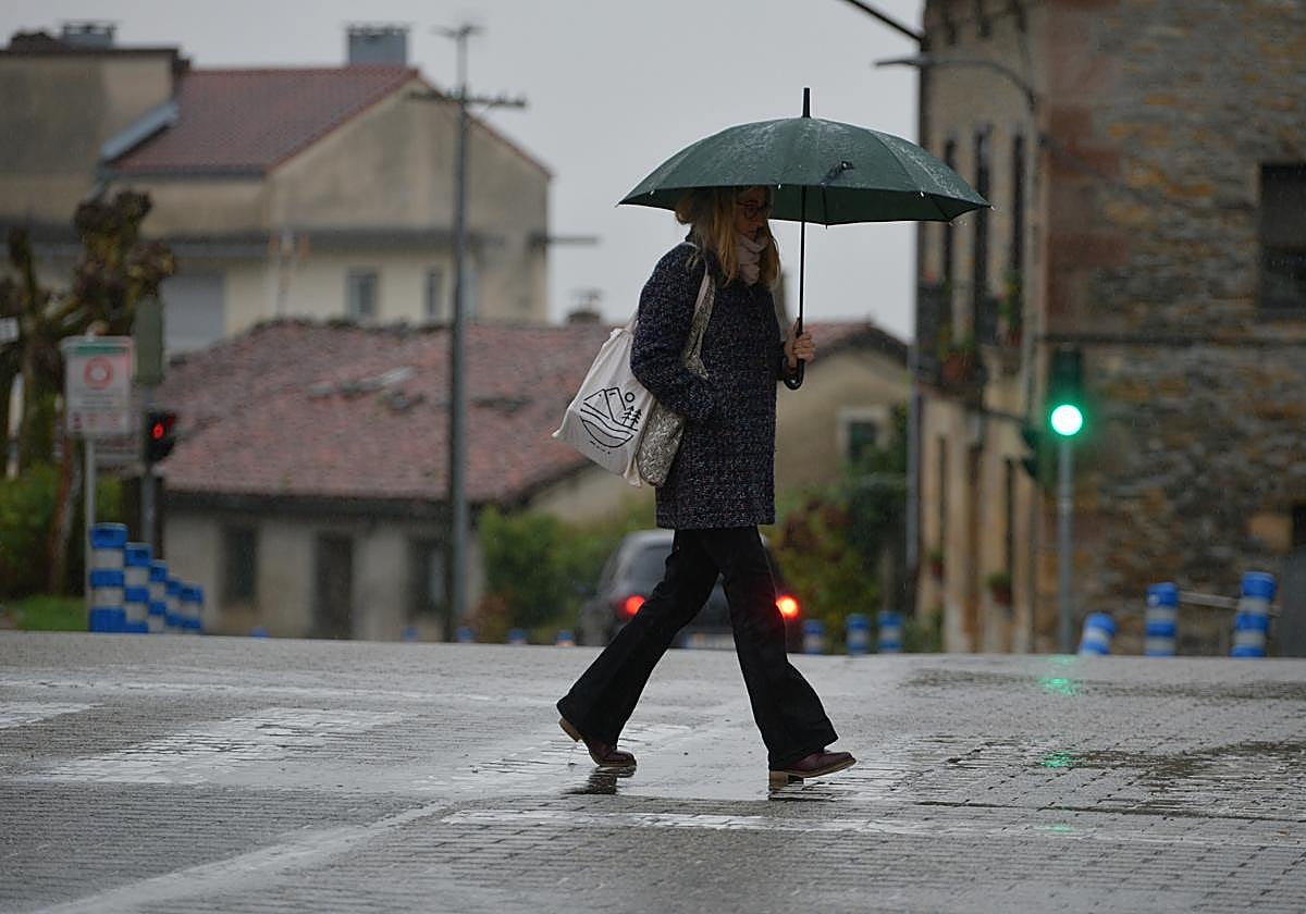 Un día de lluvia en Elgeta.