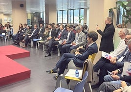 Empresas de la comarca de Debabarrena asistieron a la jornada sobre ahorro energético.