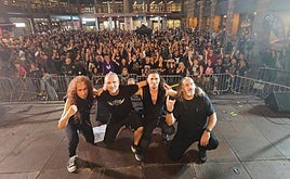 Emi, Andoni, Iñaki y Juancar son Krait y actúan mañana en el Dabadaba de Donostia.