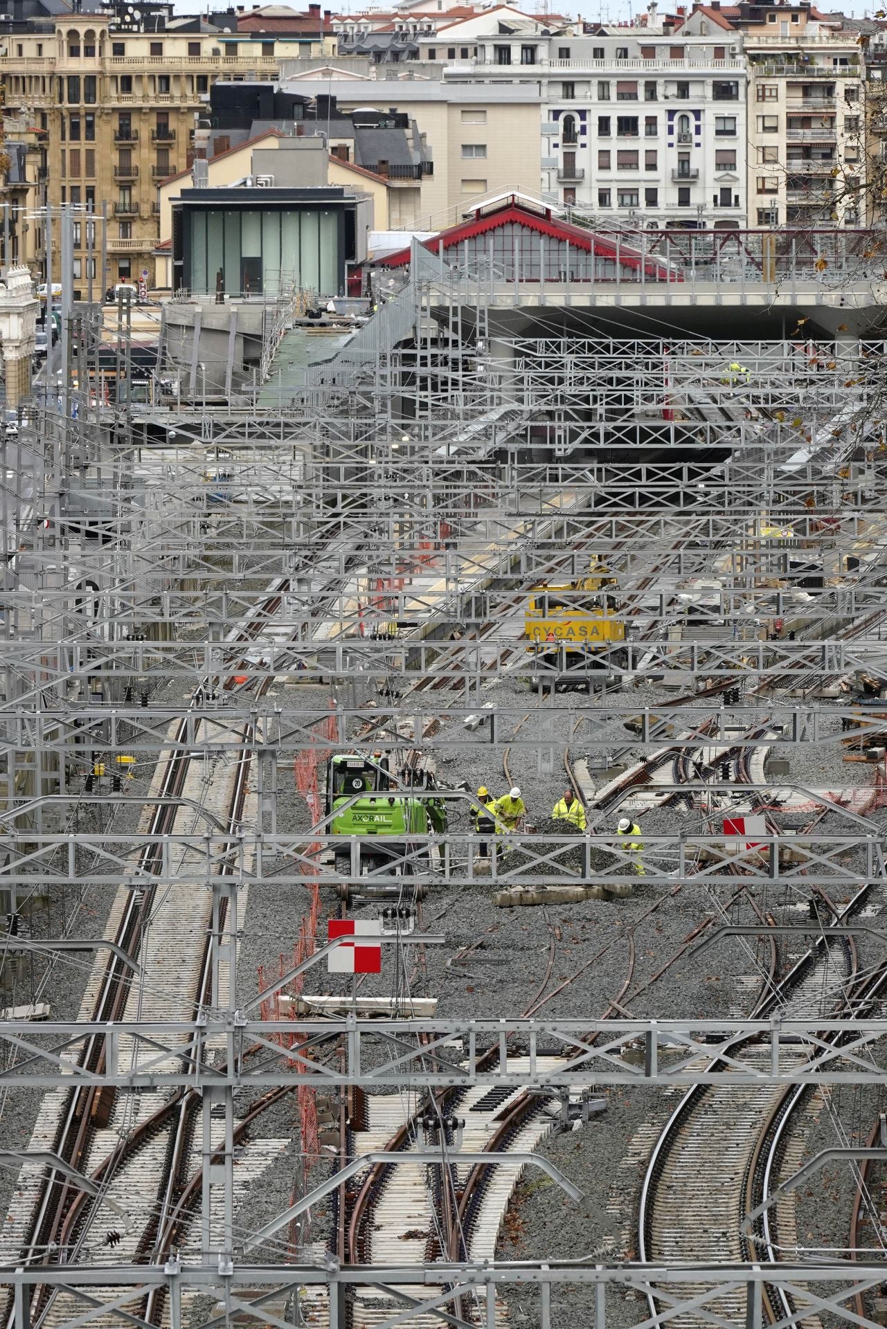 Las obras para poder recibir el TAV en Atotxa, a punto