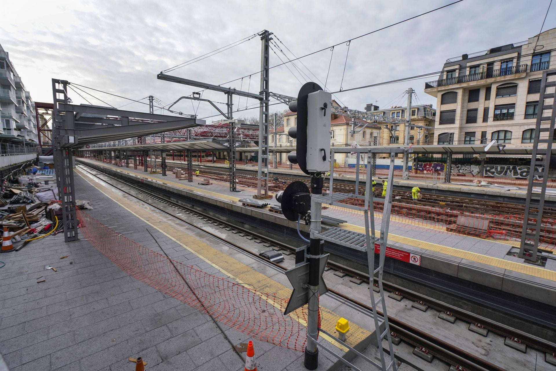 Las obras para poder recibir el TAV en Atotxa, a punto
