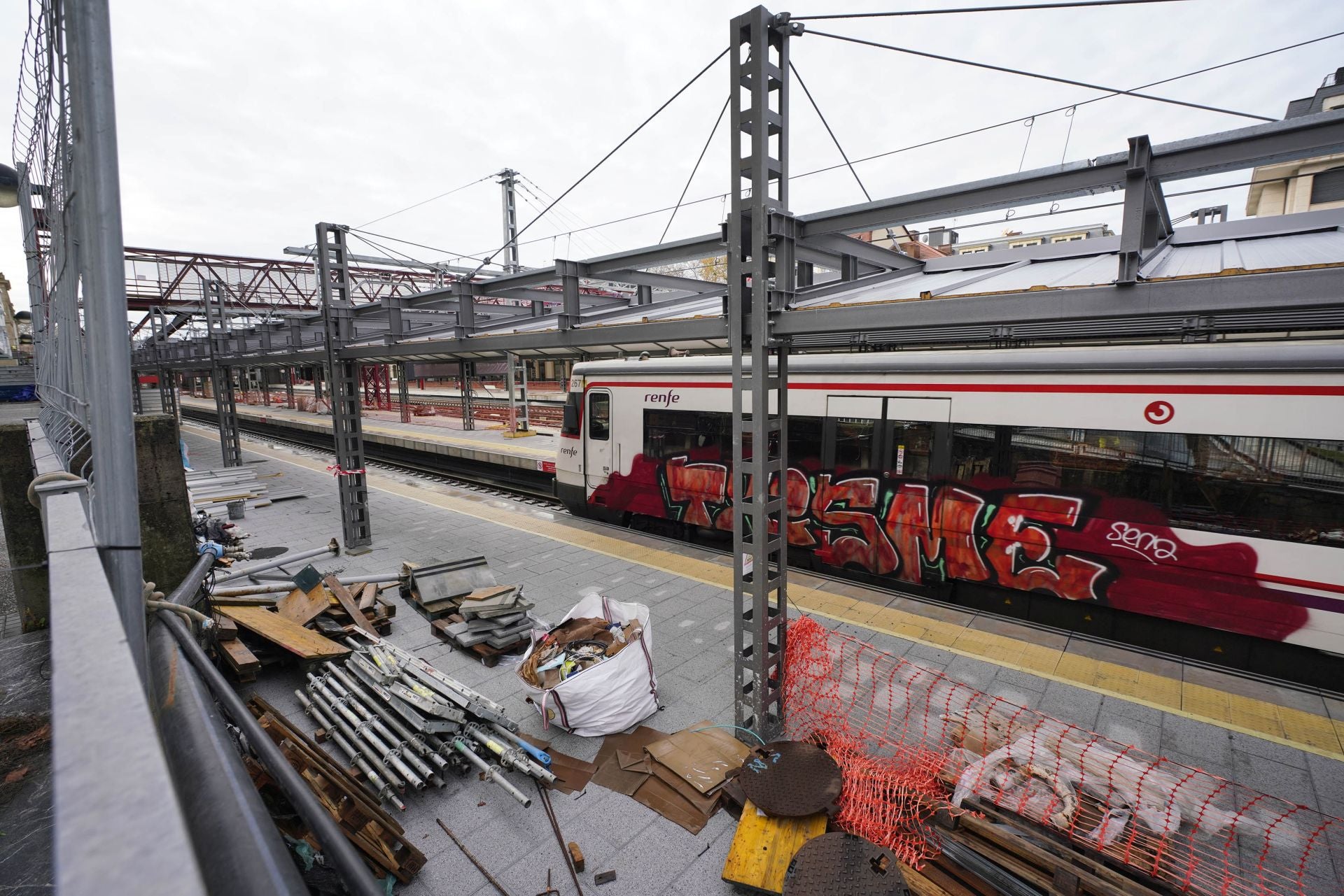 Las obras para poder recibir el TAV en Atotxa, a punto