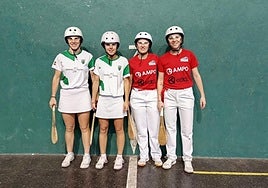 Aldasoro eta Lopez, eskuinean, hirugarren doaz Larruzko Paleta Txapelketako sailkapenean.