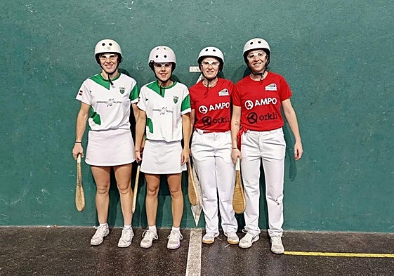 Aldasoro eta Lopez, eskuinean, hirugarren doaz Larruzko Paleta Txapelketako sailkapenean.