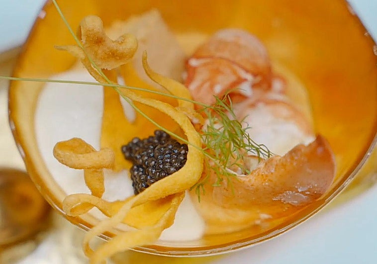 Bogavante y caviar, un auténtico lujo de receta