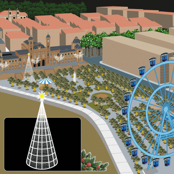 Las luces que iluminan la Navidad