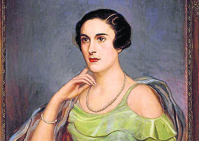 María Inurrieta retratada por Elías Salaverría.