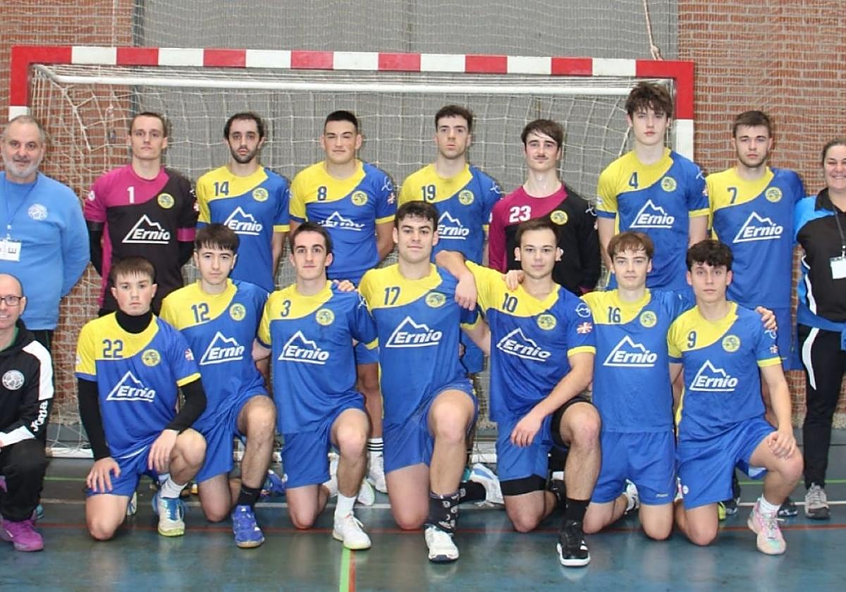 El sénior masculino Leizaran Ernio Inmobiliaria de balonmano.