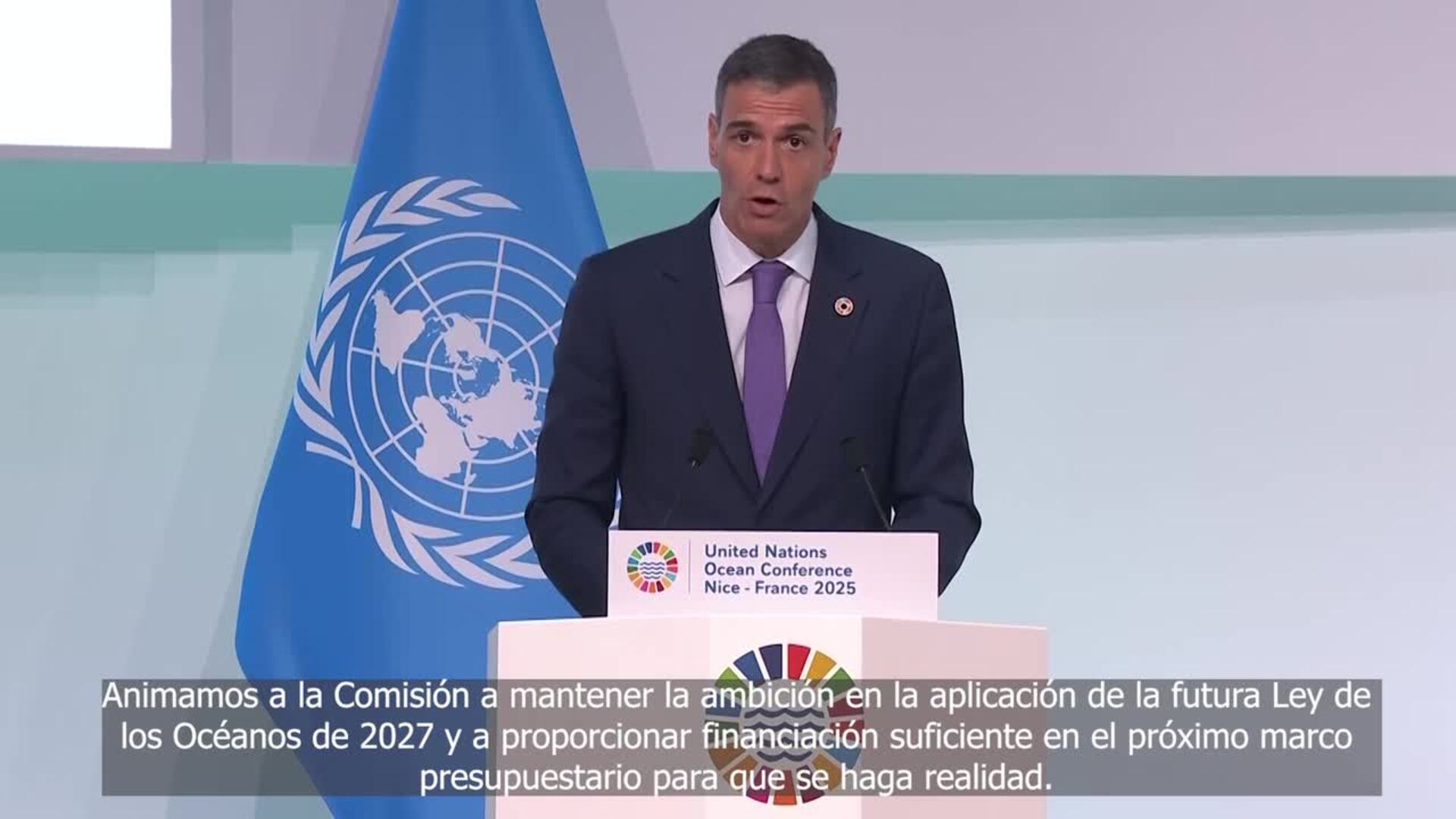 Sánchez pide una Ley europea del Océano ambiciosa y con "suficiente financiación"