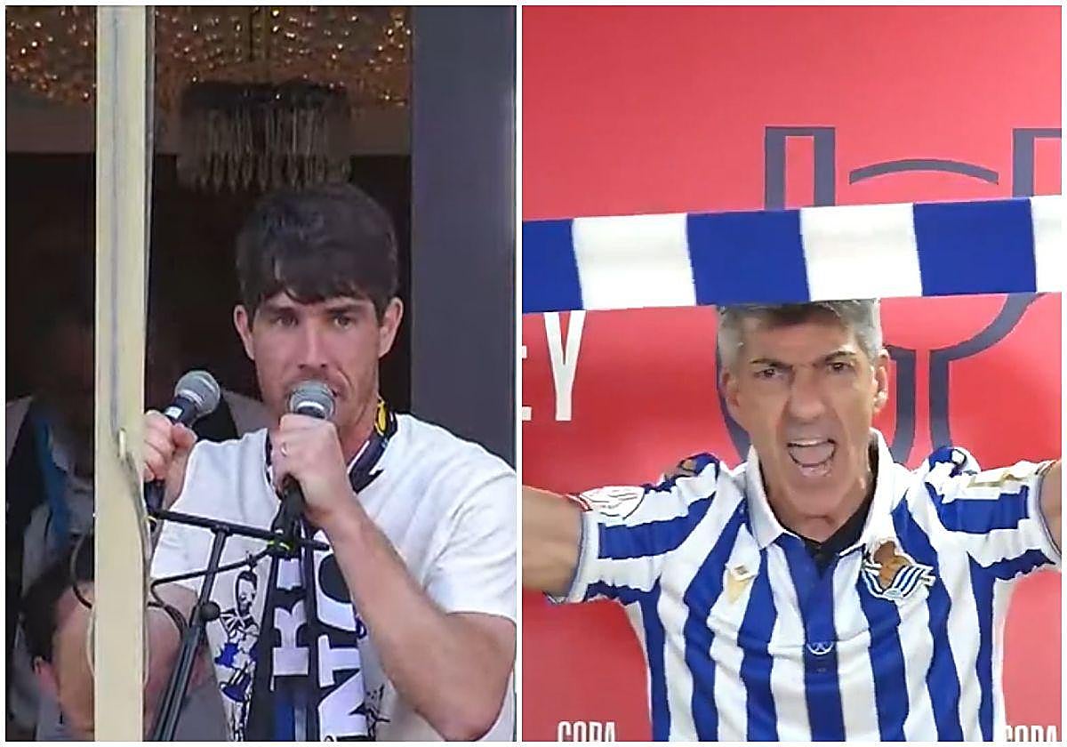Aritz Elustondo y la celebración de la Copa de la Real Sociedad