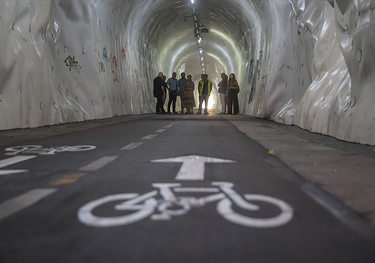 El túnel de Morlans se reabre en un mes para el tránsito de peatones y bicicletas