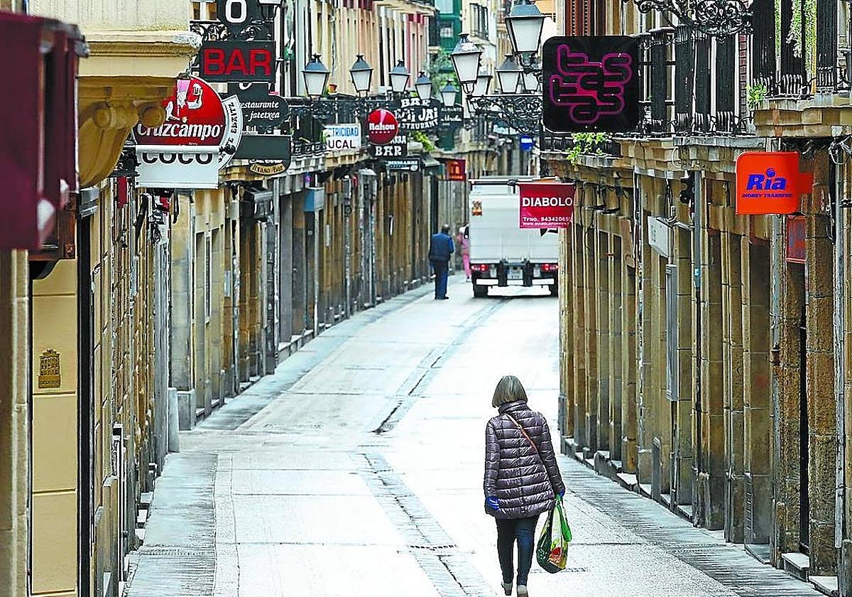 Una mujer denuncia tocamientos en la Parte Vieja donostiarra
