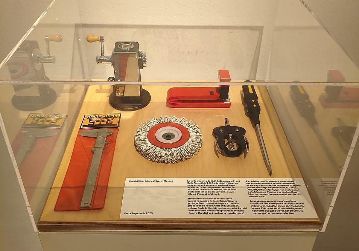 Seis piezas eibarresas exhiben su diseño en un museo de Barcelona
