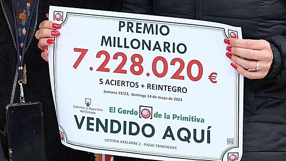 El Gordo de la Primitiva de 7,2 millones de euros en Trintxerpe que enfrenta a unos padres con su hija por el reparto del premio