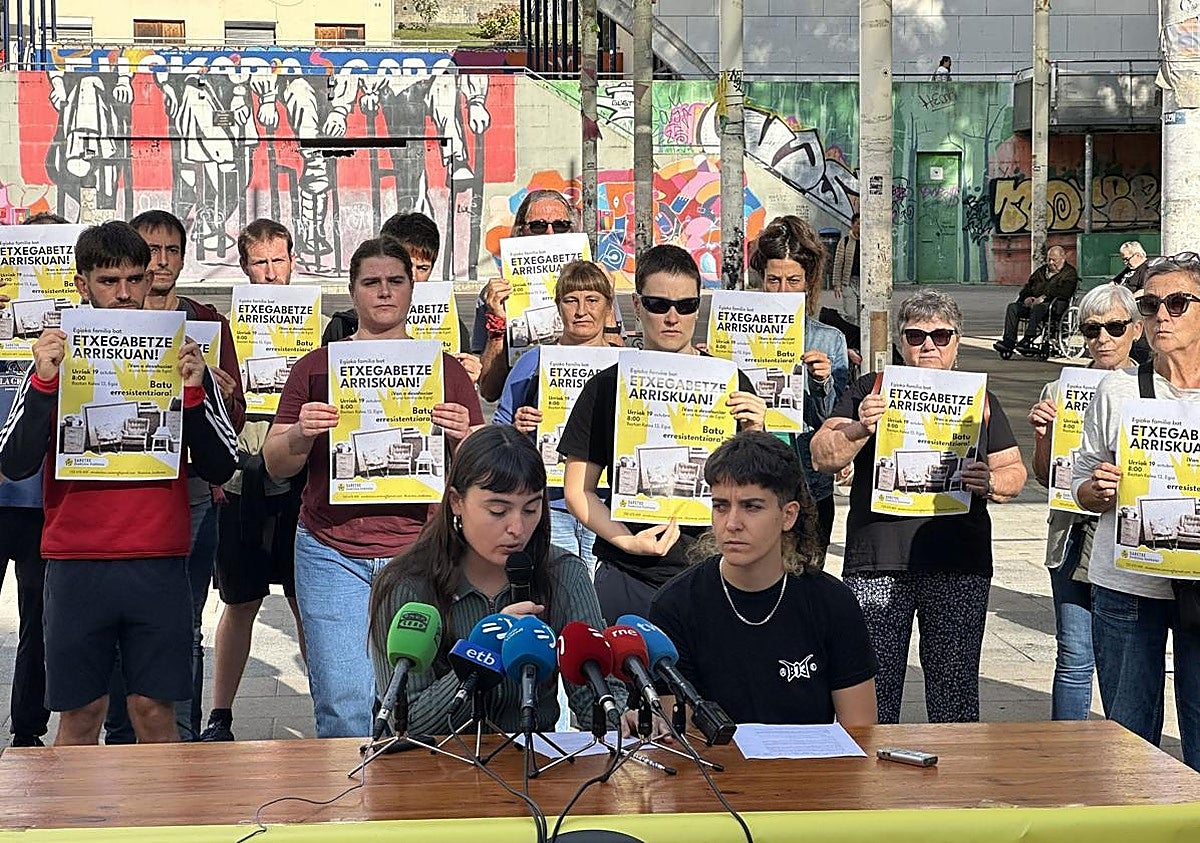 Una familia de Egia, con dos niños menores, en riesgo de desahucio el próximo lunes
