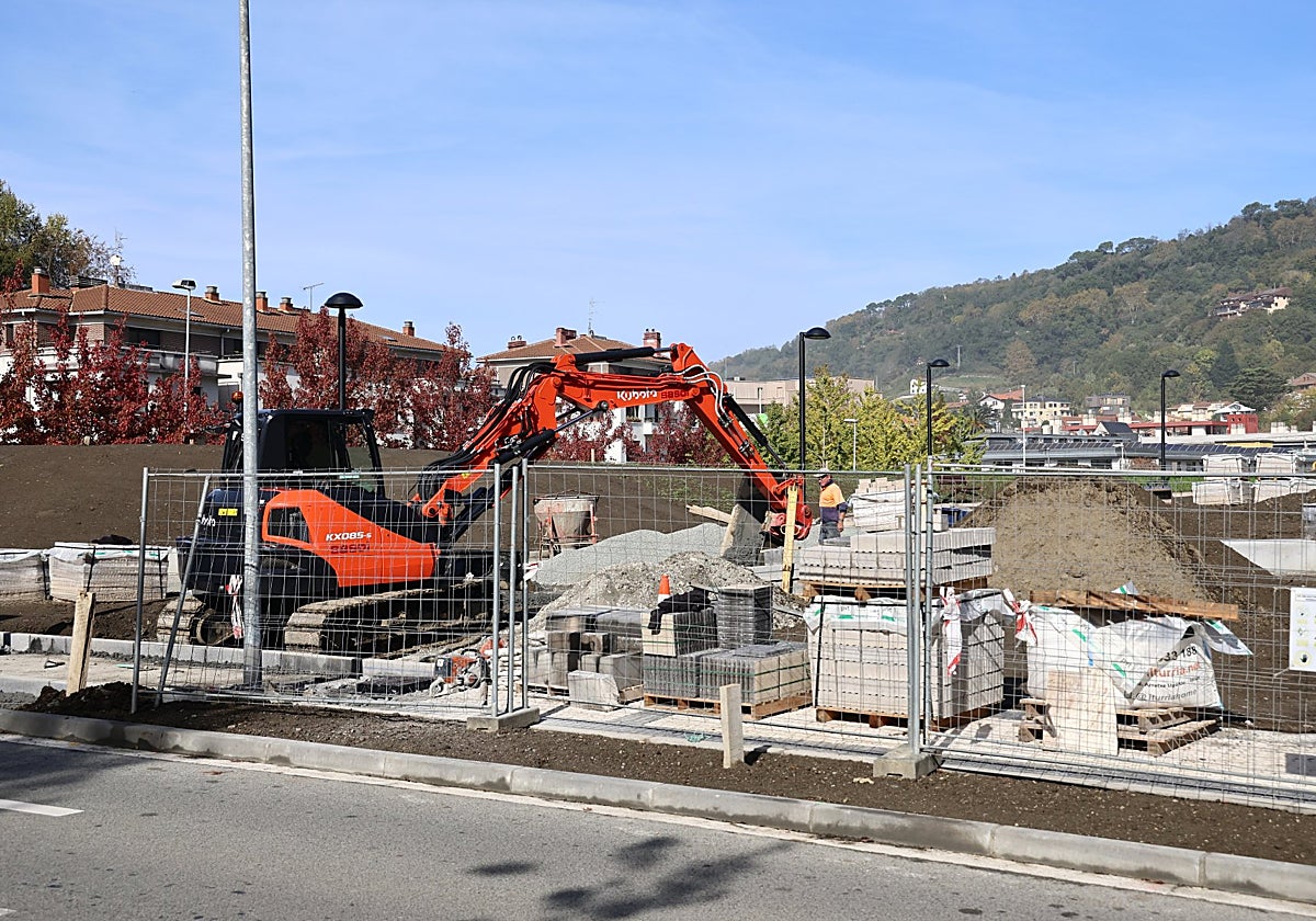 La construcción del parque Sorleku de Donostia encara su recta final