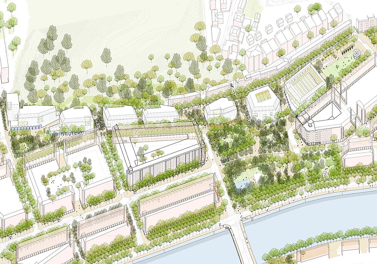 Una arquitectura que dialoga con el Ensanche para construir un barrio a escala humana