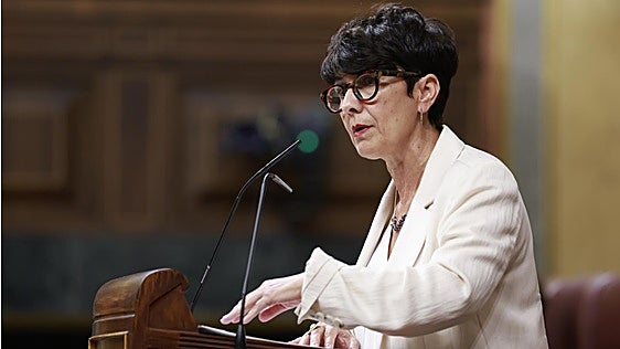 Maribel Vaquero, en el debate de este jueves en el Congreso.