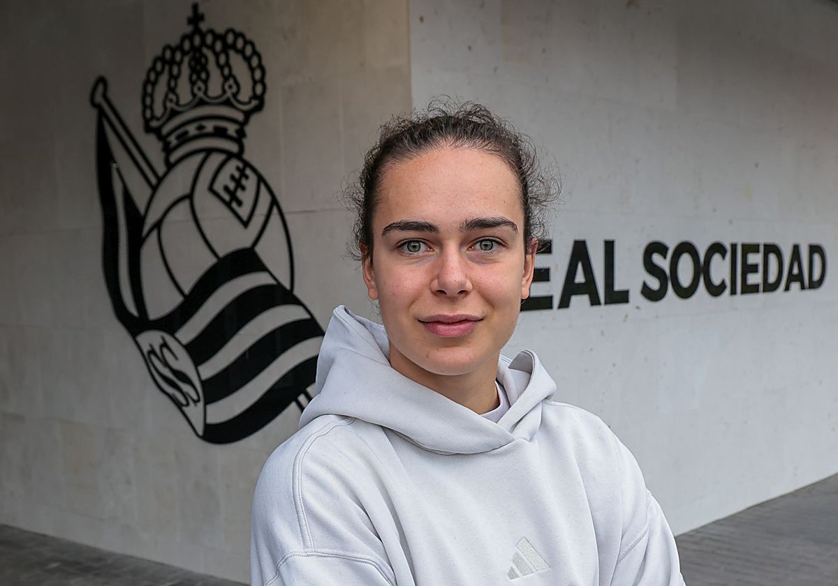 «Con tres o cuatro años ya le daba patadas al balón yo sola junto al río en Lazkao»