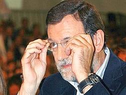 Mariano Rajoy, presidente del PP, en uno de los últimos actos del partido. /ARCHIVO