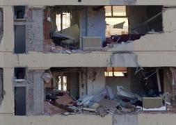 Una furgoneta bomba deja 64 heridos leves tras estallar en una casa cuartel de Burgos