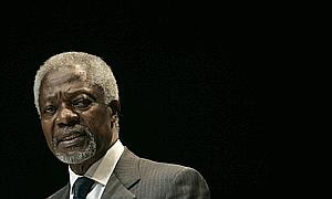 Imagen de archivo del exsecretario general de la ONU y Nobel de la Paz en 2001, Kofi Annan.