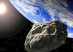 Recreación de un asteroide aproximándose a la Tierra. / Foto: Nasa