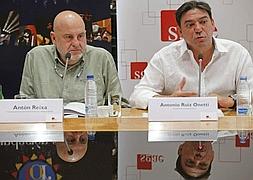 El presidente de la SGAE , Antón Reixa (izda). / Efe